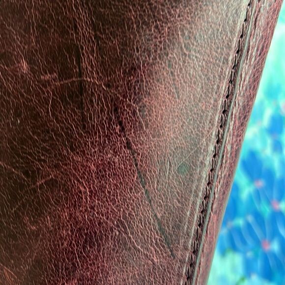 Patricia Nash Large Paris Embossed Leather Studded Shoulder Bag - Picture 4 of 16